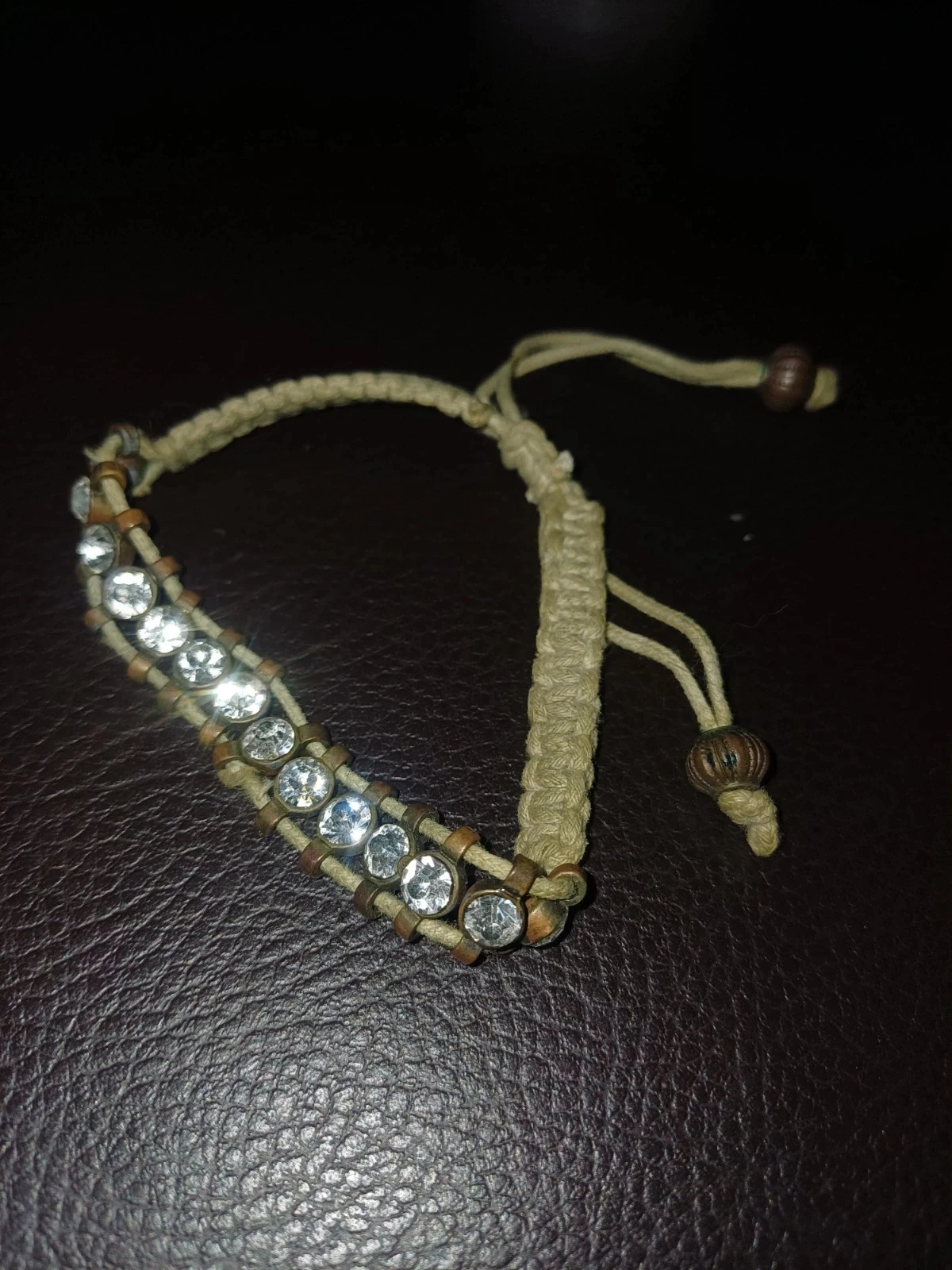Bracelet a strass reglable
